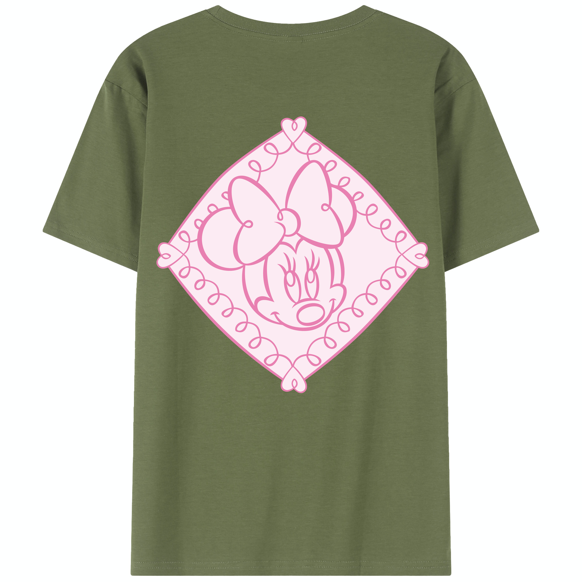 （画像用） ミッキーマウス Mickey Mouse 綿100％半袖Tシャツ（背面プリント）